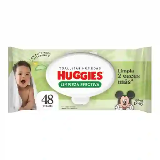 Toallas Húmedas Huggies Limpieza Efectiva 48 Und