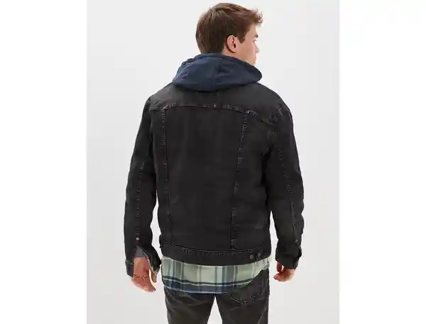 Chaqueta Hombre Negro Talla LARGE American Eagle