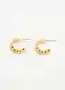 Aretes Amarillo Dorado Oscuro 339G055 Naf Naf