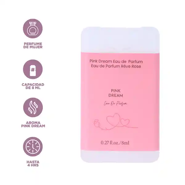 Perfume de Bolsillo Pink Dreami Miniso