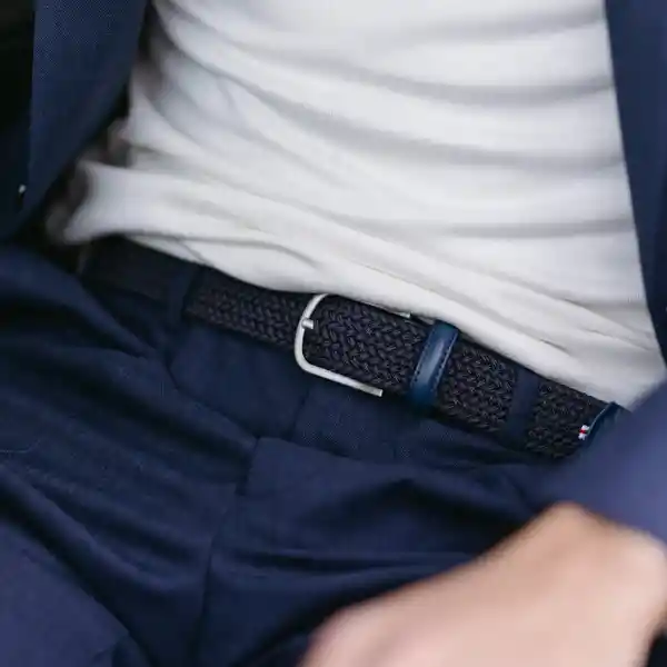 La Boucle Cinturón Gstaad Azul Oscuro