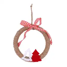 Colgante Circulo Jute Rustica Navidad 2024