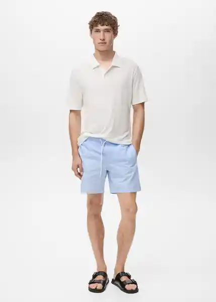 Short Seer Celeste Talla XL Hombre Mango