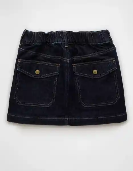 Falda Mujer Azul Talla 12 5068738 American Eagle