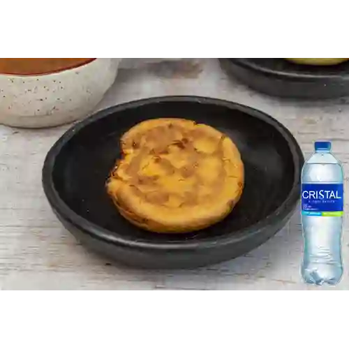 Combo Arepa Boyacense + Agua Cristal 300 ml