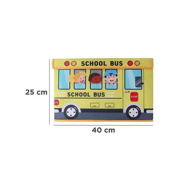 Organizador de Tela Grande Con Tapa Serie Miniso Amarillo Miniso