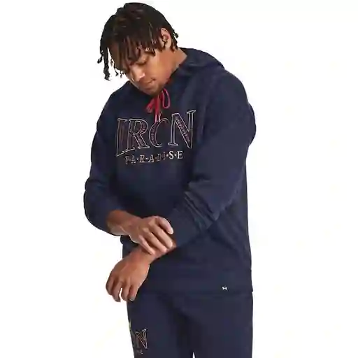 Under Armour Hoodie Sudadera Project Rock Rival Hombre Azul T. M