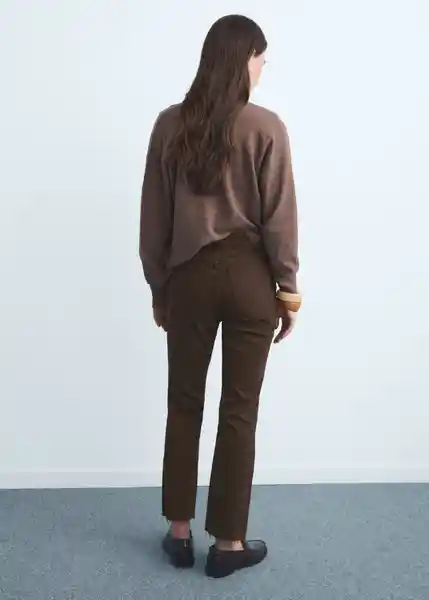 Jean Sienna Chocolate Talla 34 Mujer Mango