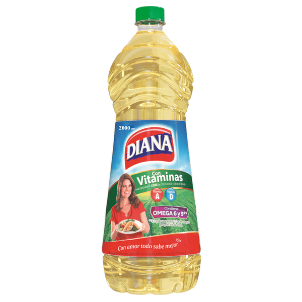 Diana Aceite Vegetal con Vitaminas A y D 2000 ml