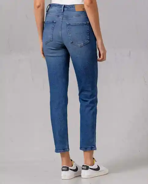 Jean Mom Mujer Azul Colonial Ultraoscuro Talla 10 41259 Rifle