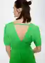Vestido Cantina Verde Talla 18 Mujer Mango