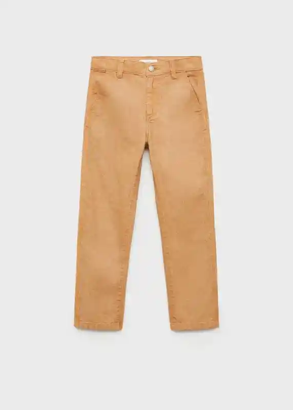 Pantalón Raul Camel Talla 06 Niños Mango