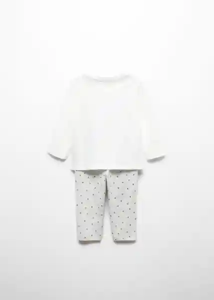 Pijama Conejo Off White Talla 72 Niña Mango