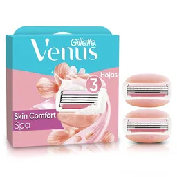 GILLETTE Venus Spa Repuesto Cuchilla de Afeitar Mujer Máquina de Afeitar Depilación Corporal con barras Humectantes 2 Uds