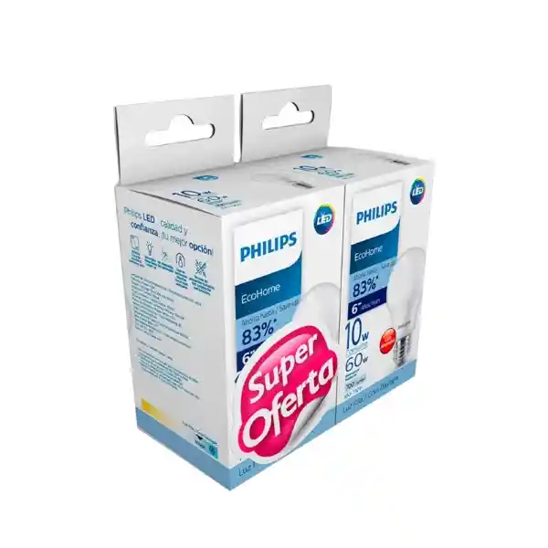 Philips Bombillo Ecohome Led 10W