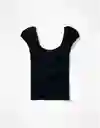 Camiseta Mujer Negro Talla SMALL 400385347491 American Eagle