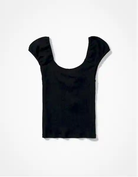 Camiseta Mujer Negro Talla SMALL 400385347491 American Eagle