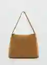 Bolso G Piramide Camel Talla 99 Mujer Mango