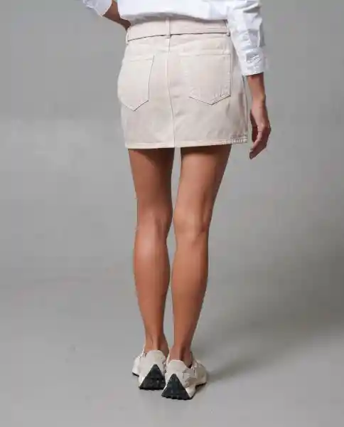 Falda Mujer Beige Talla 14 243G002_BEI141108 Rifle