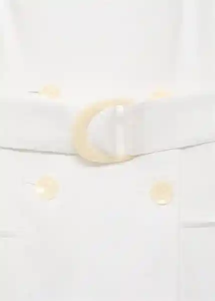 Vestido Mariona Blanco Talla S Mujer Mango