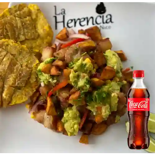 Combo Ceviche de Chicharrón +Cocacola Orig 400ml
