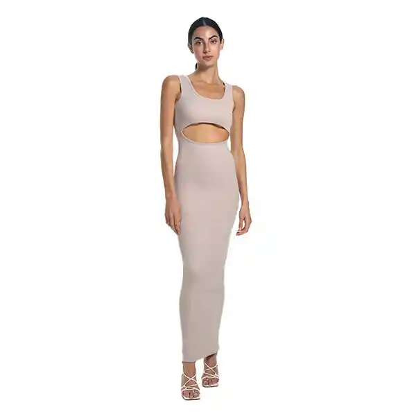 Vestido Largo Aries Beige L