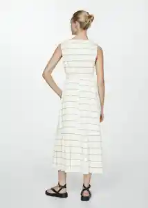 Vestido Morgali Off White Talla 26 Mujer Mango