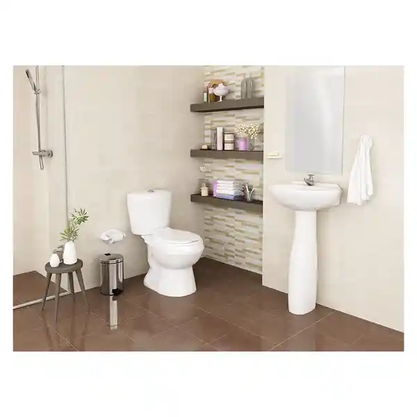 Roma Pedestal Lavamanos Océano Bone 18 x 72 cm