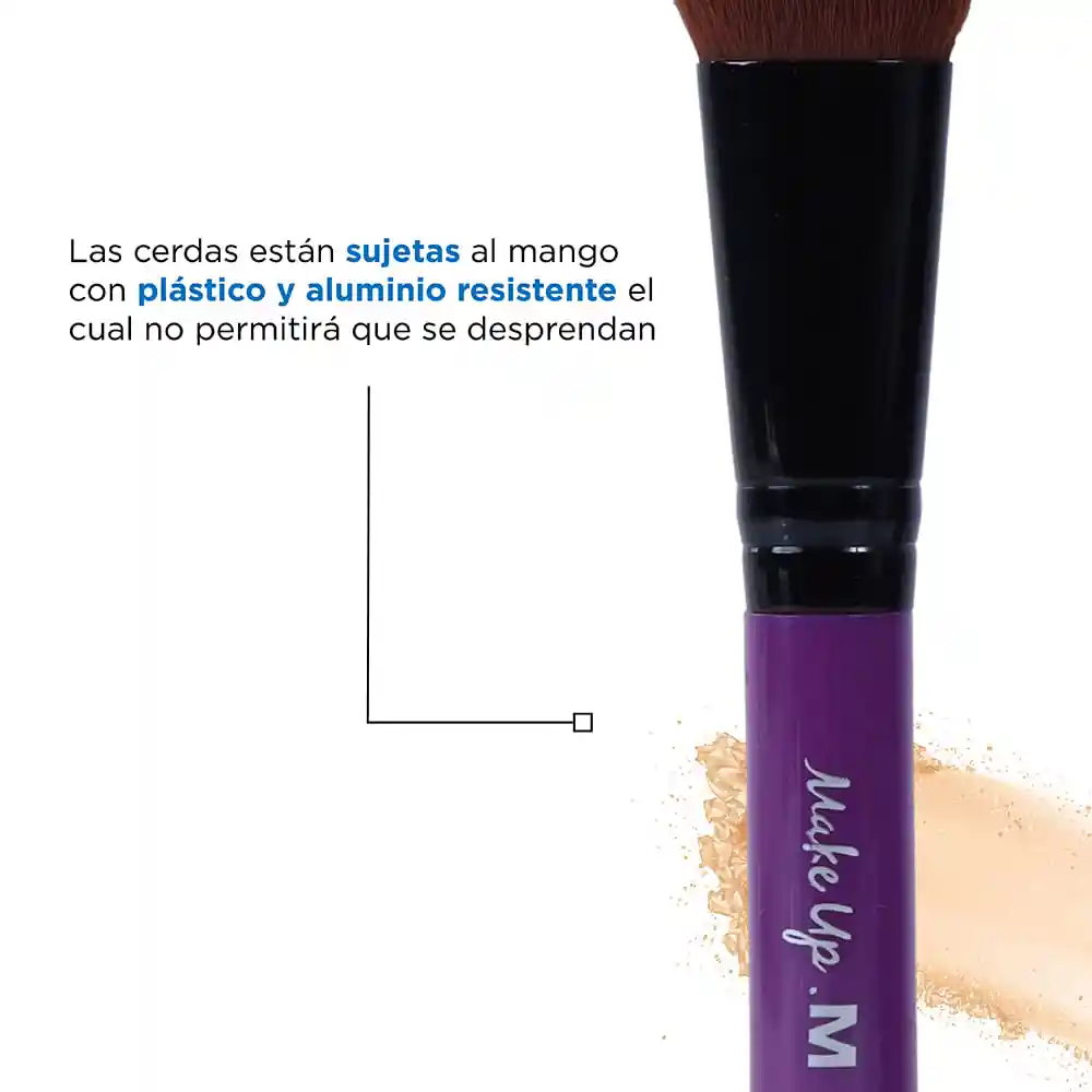 Brocha de Maquillaje con Puntas Morado Miniso