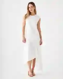 Vestido Crudo Nevisca Claro Talla S 499F018 Esprit