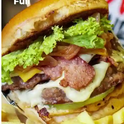 Combo 2 Hamburguesas Doble Carne +Papas