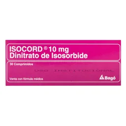 Isocord Bago De Colombia Ltda 10 Mg 30 Tabletas