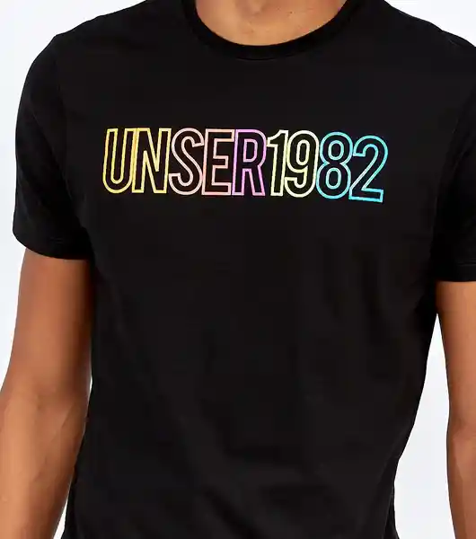 Unser Camiseta Negro Talla XL 824363