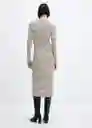 Vestido Basile Beige Talla 18 Mujer Mango