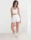 Falda Aerie Blanco Talla: SMALL 1568100 American Eagle