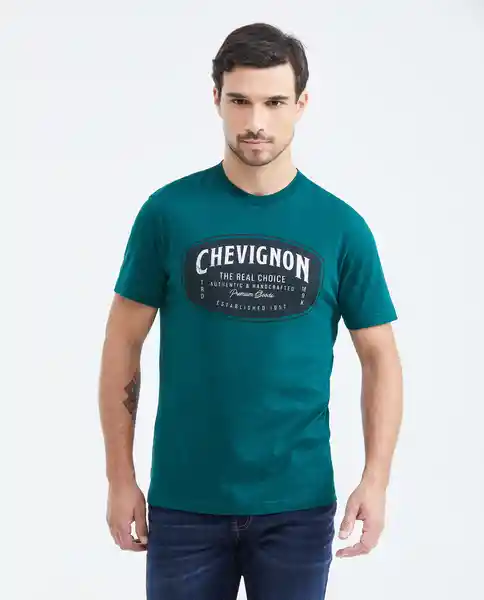 Camiseta Verde Pluvisilva Ultraoscuro T XXL Chevignon