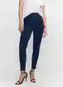 Jean Jegging Tejano Oscuro Talla 34 Mujer Mango