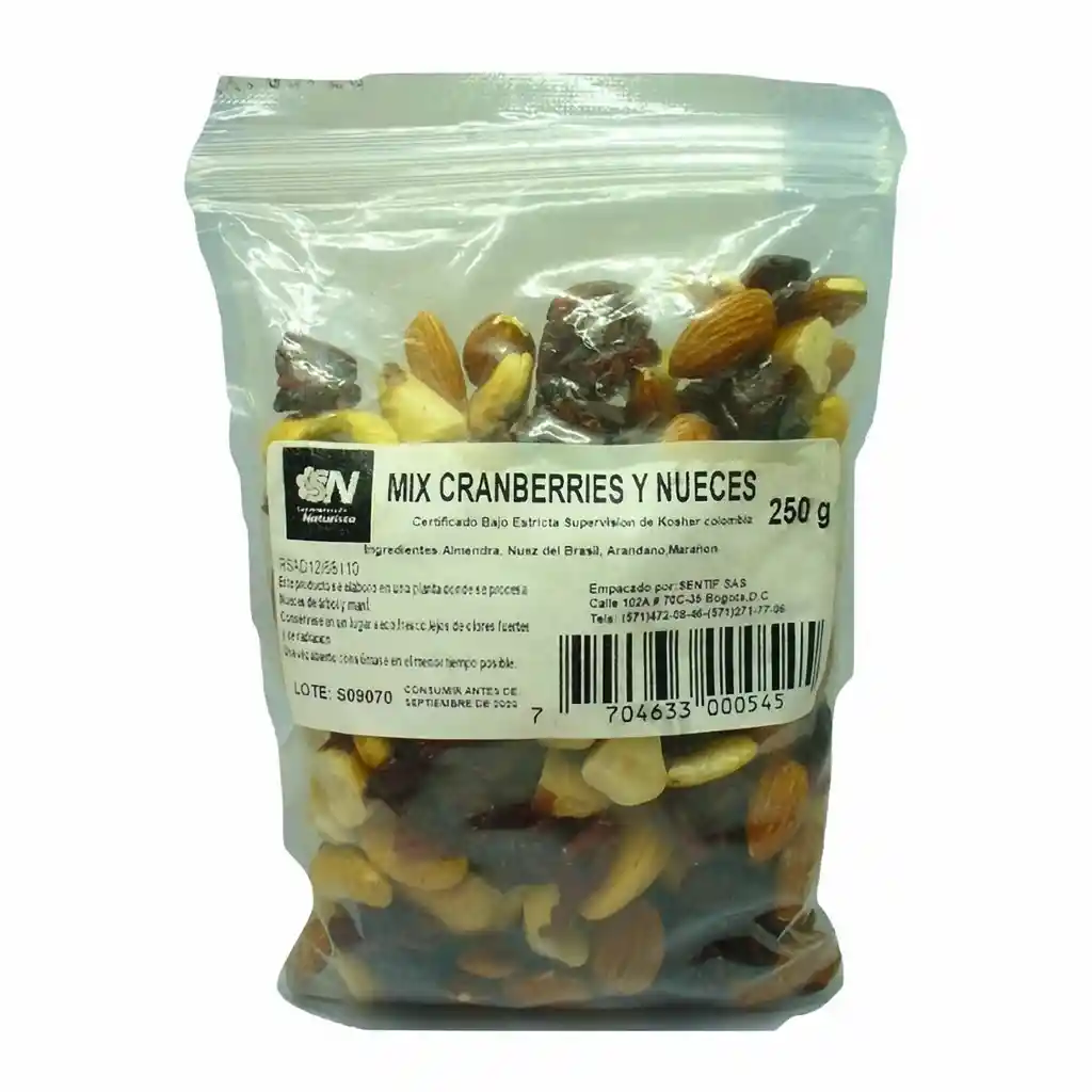 Sentif Mix Cranberries y Nueces