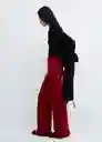 Pantalón Vieira Mujer Rojo Talla M Mango