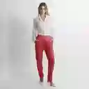 Pantalón Tiro Alto Bota Recta Rojo Talla 10 - 501941