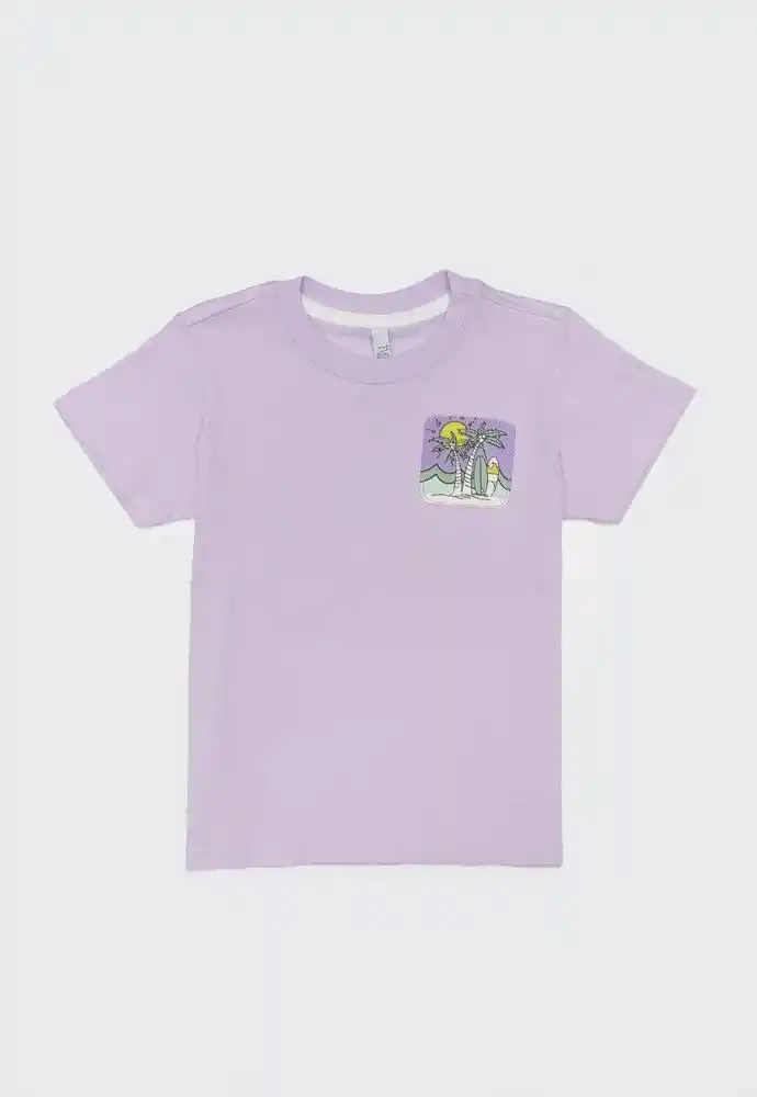 Camiseta Manga Corta 18/24mese-lila