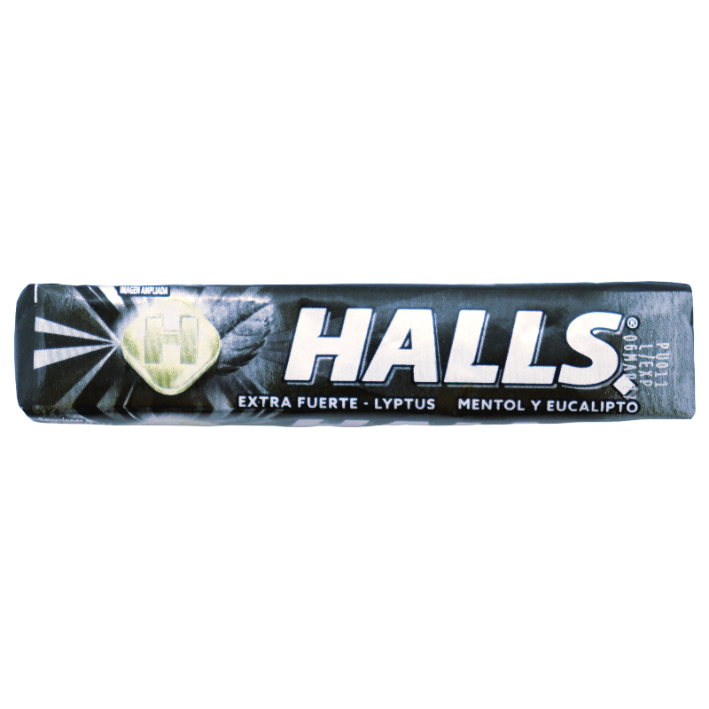 Caramelo Duro Halls Menta Extra Fuerte 9 Und