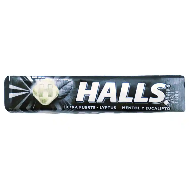 Caramelo Duro Halls Menta Extra Fuerte 9 Und