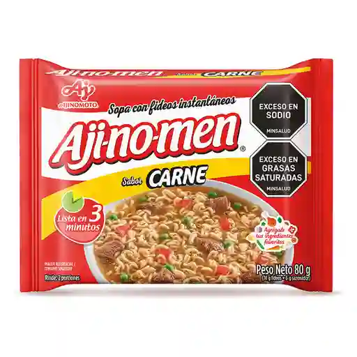 Ajinomen Carne Sopa instantánea con Fideos