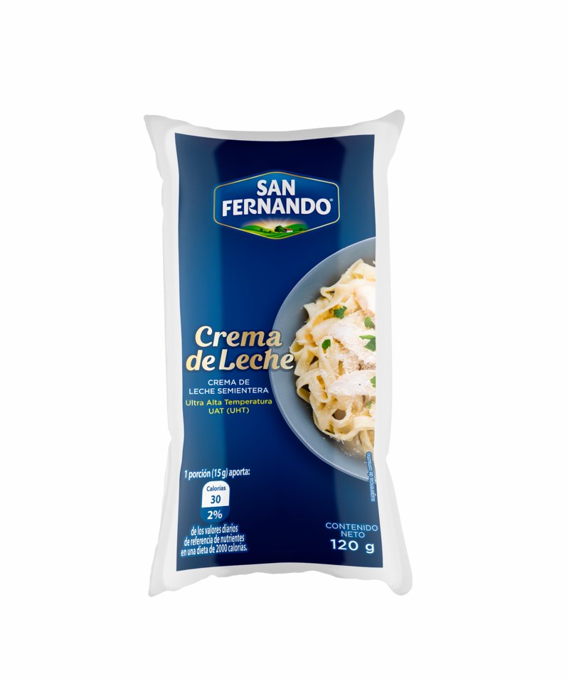 Crema de Leche San Fernando Bolsa 120 g