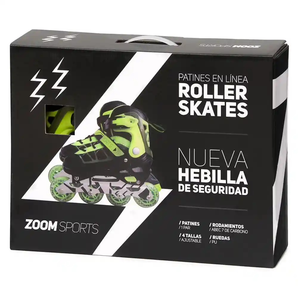 Zoom Sports Patines Electric Verde Ts 30-33 cm