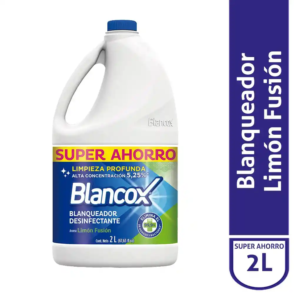 Blancox Blanqueador Desinfectante Aroma Limón Fusión