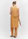 Chaleco Karibi-A Ocre Talla XL Mujer Mango