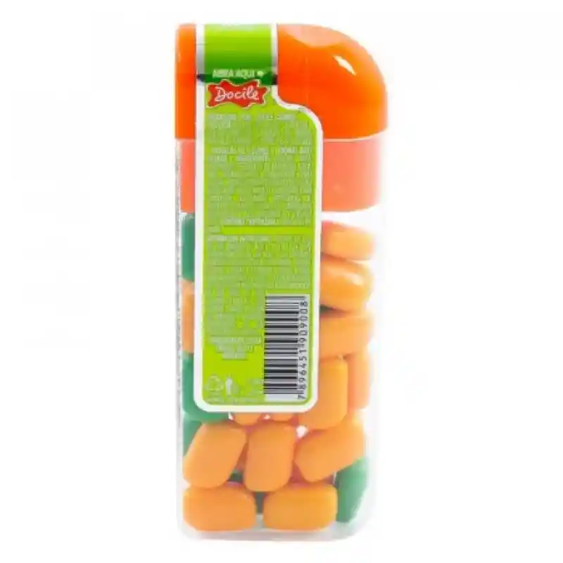 Docile Snack Mentas Mini Naranja 