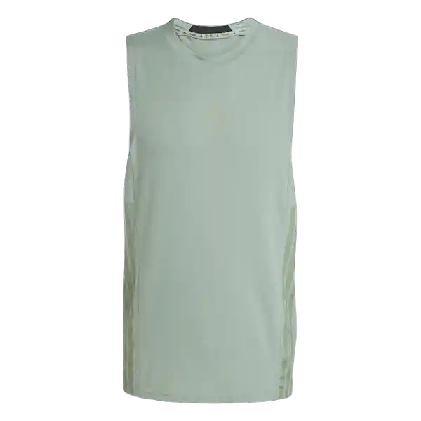 Adidas Camiseta Manga Sisa D4T 3S Tank de Hombre Verde Talla L